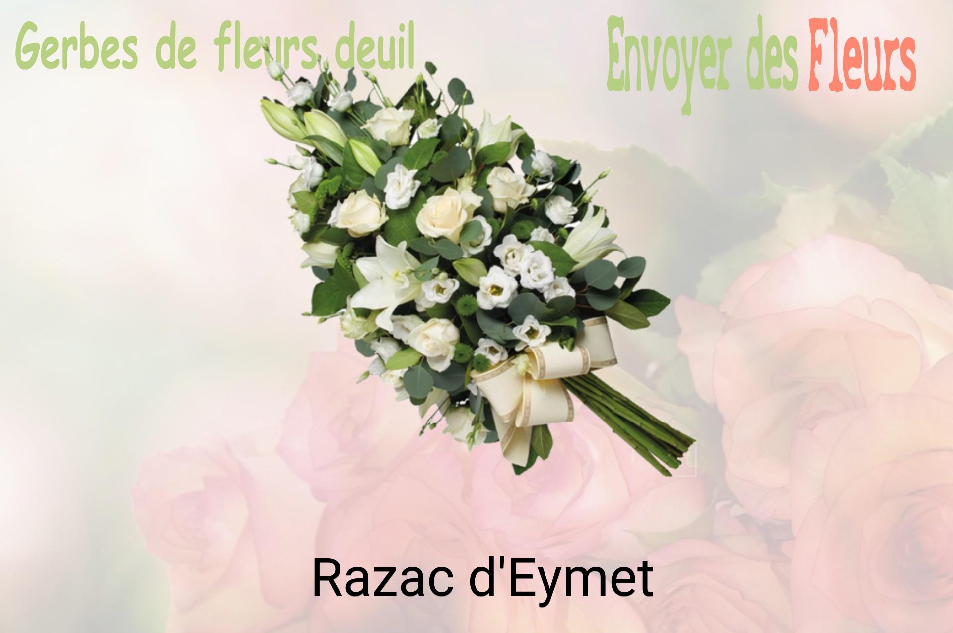 Gerbe de fleurs de deuil livrée à Razac-d'Eymet